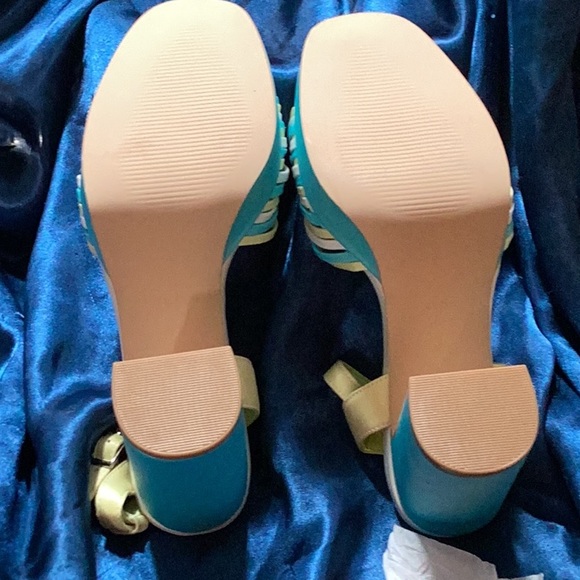 sun gurg Open Toe Sandals Ankle Strap Platform Chunky High Heels 6.5 - Picture 10 of 12